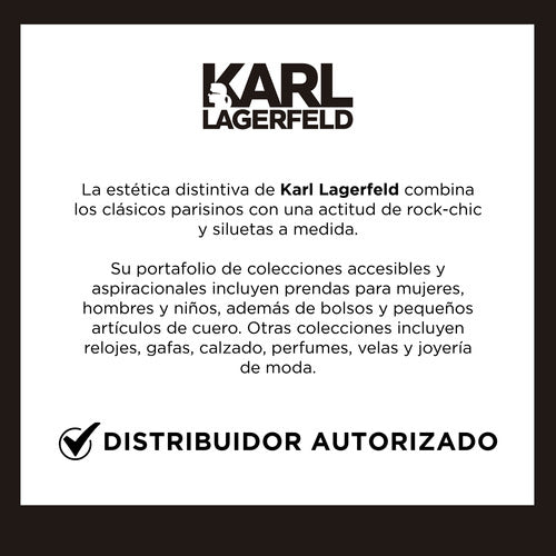 Bolso Tipo Tote Negro Con Monograma Karl Lagerfeld Para Dama