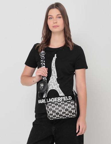 Bolsa Crossbody Con Monedero Karl Lagerfeld París Para Mujer